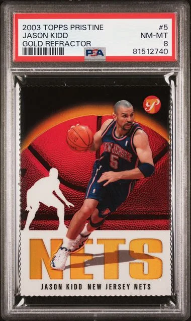 2003 Topps Jason Kidd Pristine Gold Refractor #5 card image