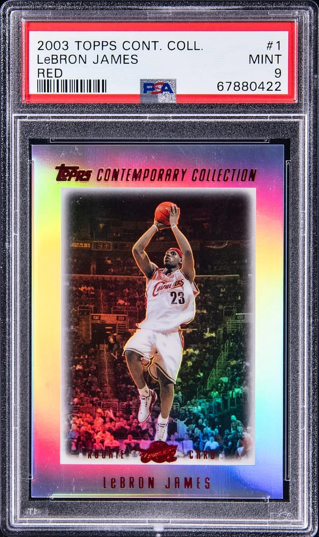 2003 Topps Lebron James Contemporary Collection Red #1 card image