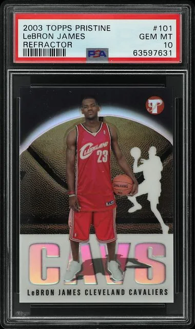 2003 Topps LeBron James Pristine Refractor #101 card image