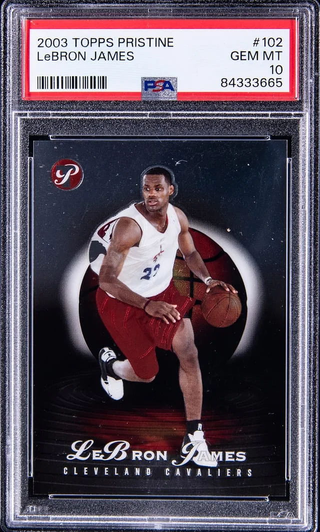 2003 Topps Lebron James Pristine #102 card image