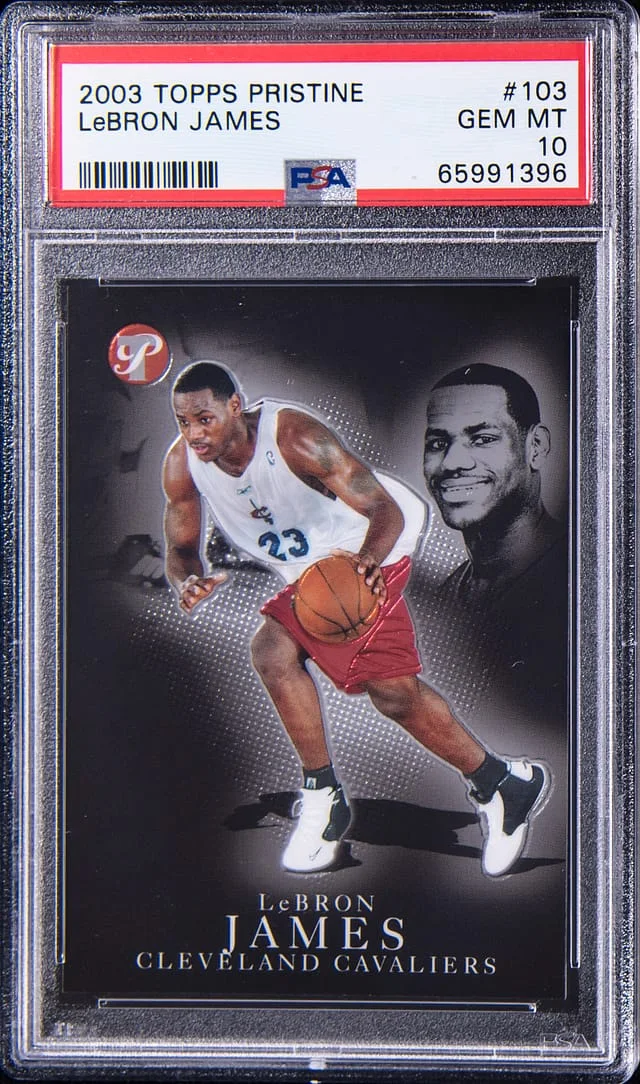 2003 Topps LeBron James Pristine #103 card image