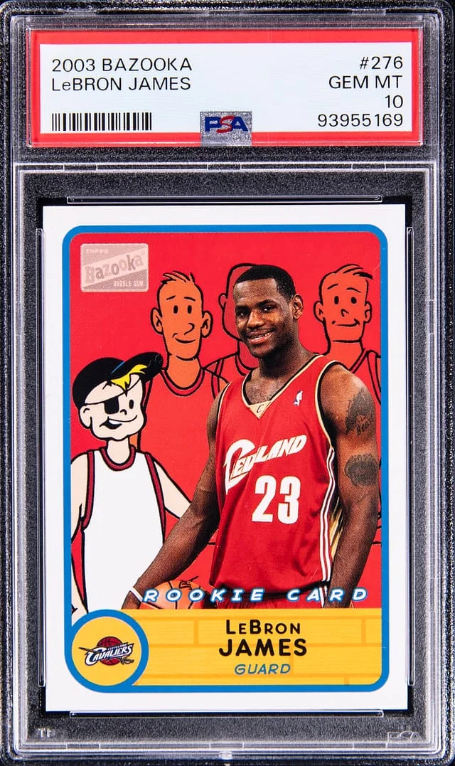 2003 Topps LeBron James Bazooka #276 card image