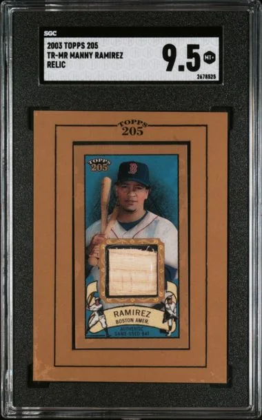 2003 Topps Manny Ramirez Game-Used 205 Relic #TR-MR card image