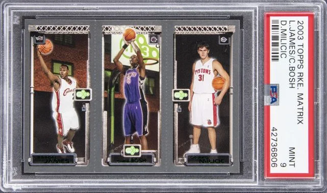 2003 Topps Matrix C.Bosh/D.Milicic/L.James #no-number card image