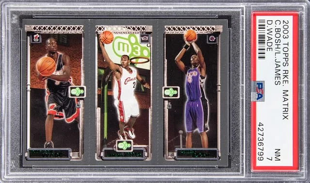2003 Topps Matrix LeBron James, Chris Bosh, Dwyane Wade #no-number card image