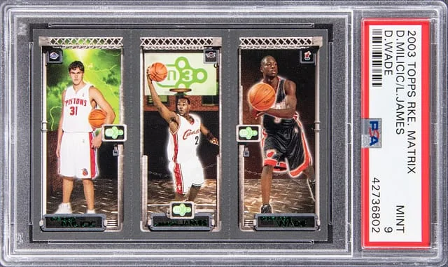 2003 Topps Matrix LeBron James, Dwyane Wade, Darko Milicic #no-number card image