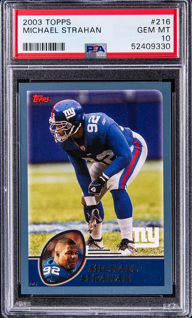 2003 Topps Michael Strahan #216 card image