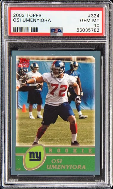 2003 Topps Osi Umenyiora #324 card image
