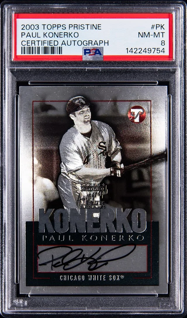 2003 Topps Paul Konerko Pristine Certified Autograph #TPA-PK card image