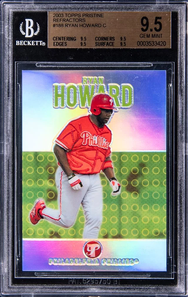 2003 Topps Ryan Howard Pristine #188 card image