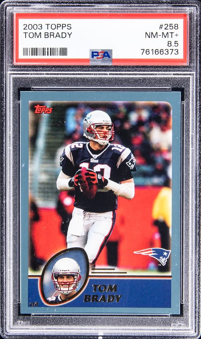 2003 Topps Tom Brady #258 card image