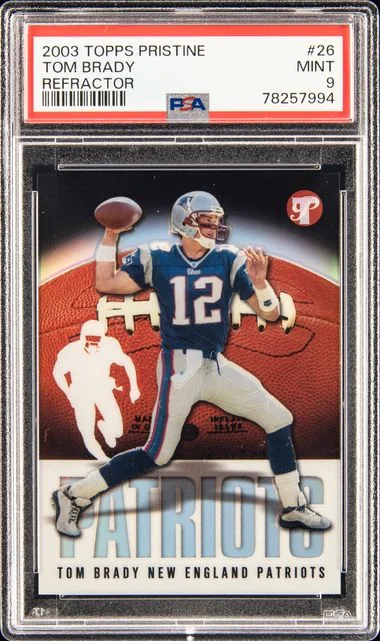 2003 Topps Tom Brady Pristine #26 card image