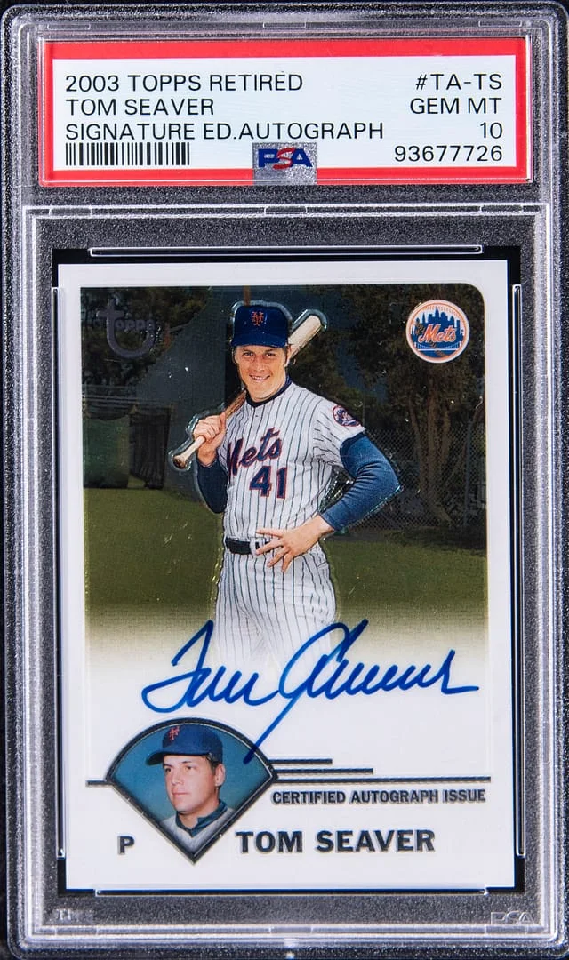 2003 Topps Tom Seaver Retired Signature Edition Autograph #TA-TS card image
