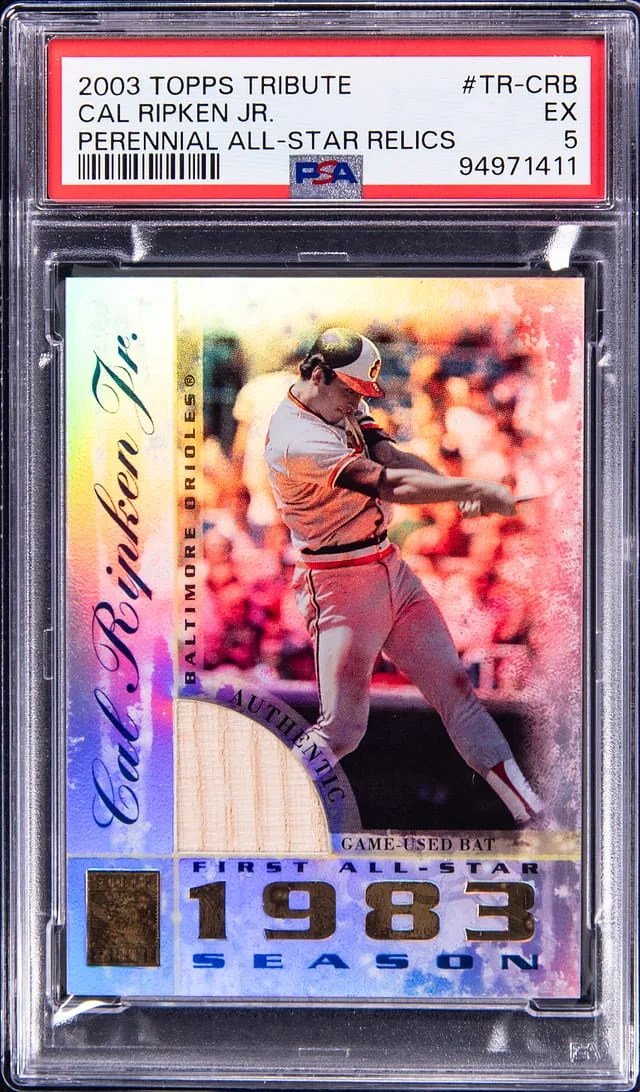2003 Topps Tribute Cal Ripken Jr. Perennial All-Star Relics #TR-CRB card image