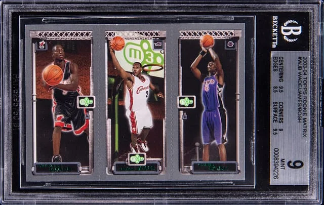2003 Topps Wade/James/Bosh Matrix #WJB card image