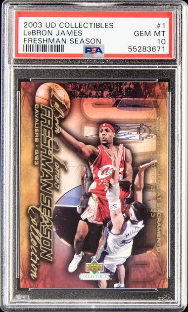 2003 UD Collectibles LeBron James Freshman Season LeBron James #1 card image