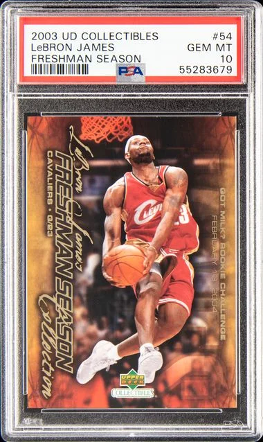 2003 UD Collectibles LeBron James Freshman Season LeBron James #54 card image