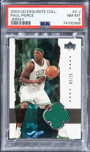 2003 UD Exquisite Collection Paul Pierce #2-J card image
