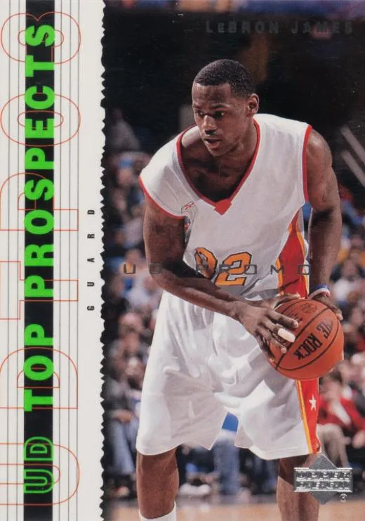2003 UD Top Prospects Lebron James Promos #P3 card image
