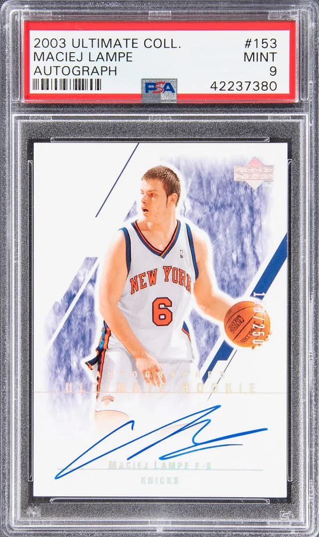 2003 Ultimate Collection Maciej Lampe Autograph #153 card image