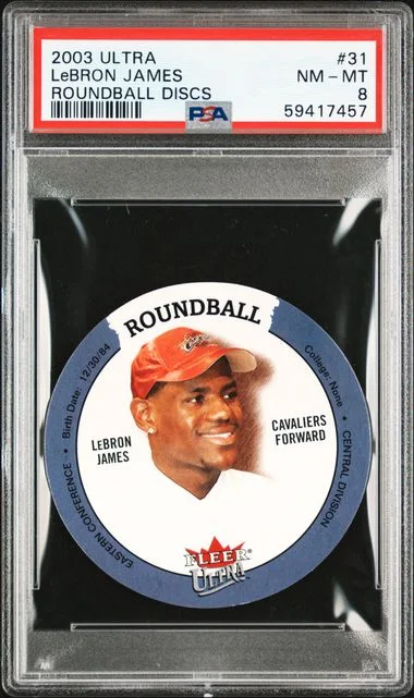 2003 Ultra LeBron James Roundball Discs #31 card image