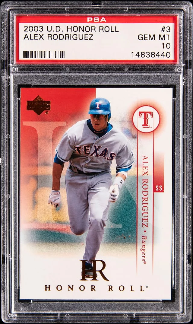 2003 Upper Deck Alex Rodriguez Honor Roll #3 card image