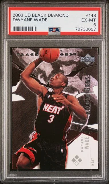 2003 Upper Deck Black Diamond Dwyane Wade #148 card image
