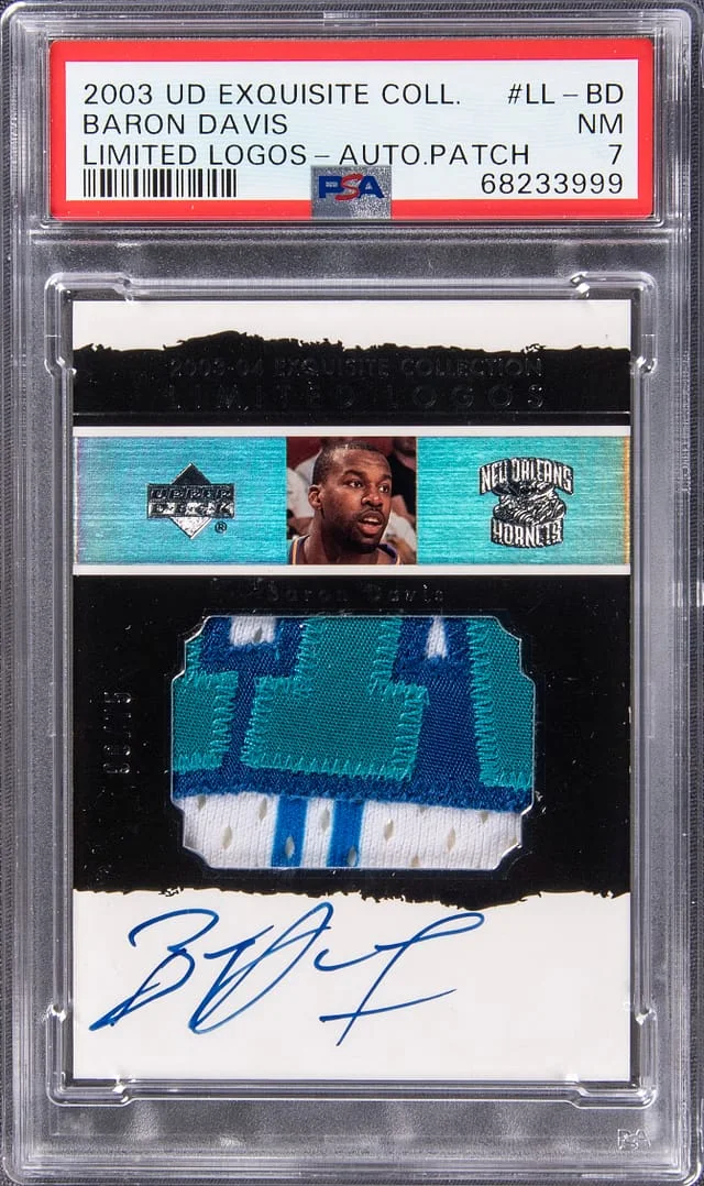 2003 Upper Deck Exquisite Collection Baron Davis Limited Logos #LL-BD card image