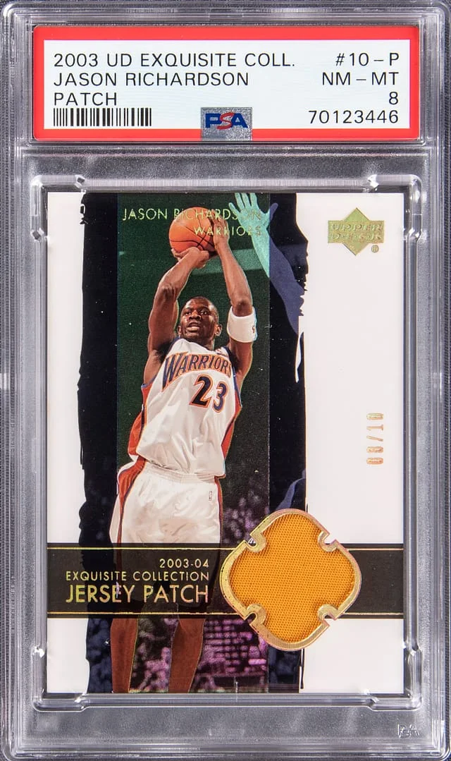 2003 Upper Deck Exquisite Collection Jason Richardson Patch #10-P card image