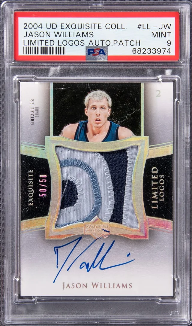 2003 Upper Deck Exquisite Collection Jason Williams Limited Logos #LL-JW card image