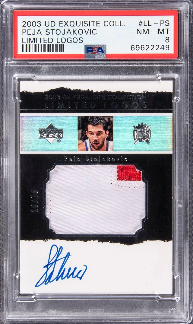 2003 Upper Deck Exquisite Collection Peja Stojakovic #LL-PS card image