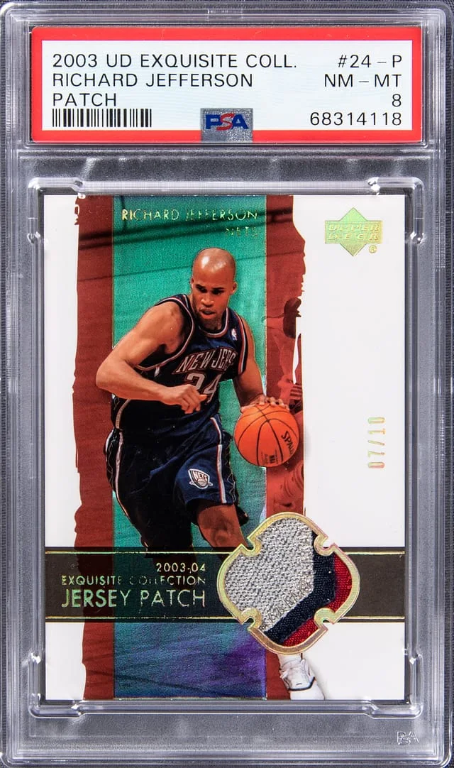 2003 Upper Deck Exquisite Collection Richard Jefferson Patch #24-P card image