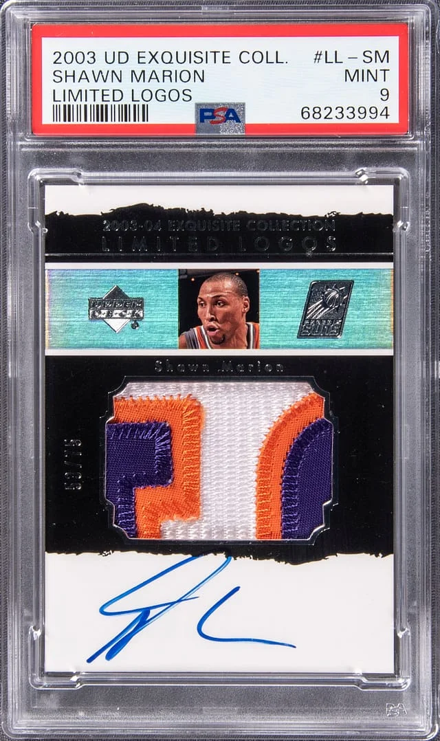2003 Upper Deck Exquisite Collection Shawn Marion Limited Logos #LL-SM card image
