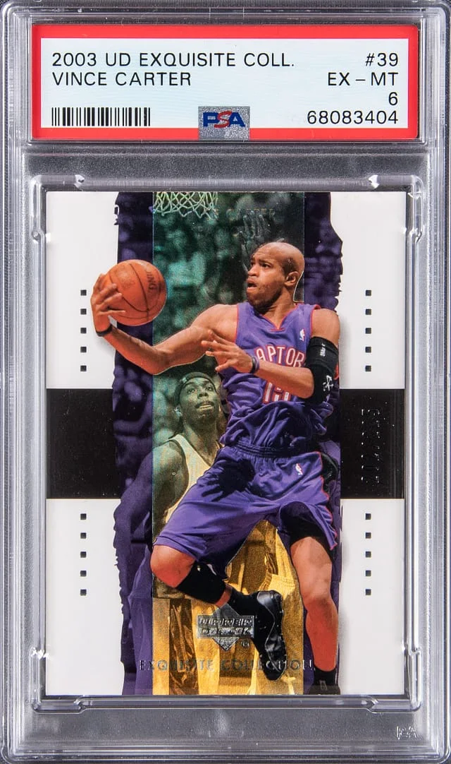 2003 Upper Deck Exquisite Collection Vince Carter #39 card image