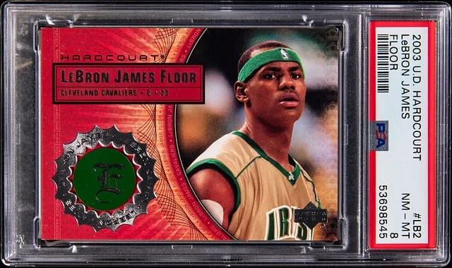 2003 Upper Deck Hardcourt Lebron James Floor #LB2 card image