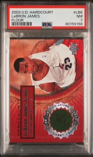 2003 Upper Deck Hardcourt LeBron James Floor #LB6 card image