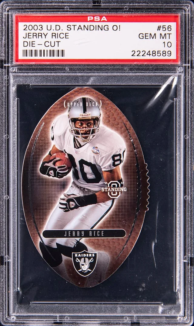 2003 Upper Deck Jerry Rice Standing O! Die-Cut #56 card image