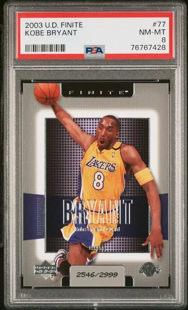 2003 Upper Deck Kobe Bryant Finite #77 card image
