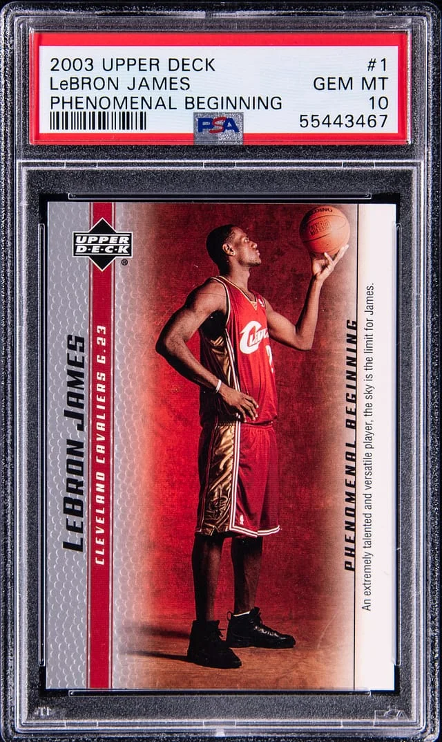 2003 Upper Deck Lebron James #1 Lebron James Lebron James Phenomenal Beginnings Phenomenal Beginnings #1 card image