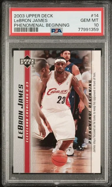 2003 Upper Deck LeBron James Phenomenal Beginnings #14 card image