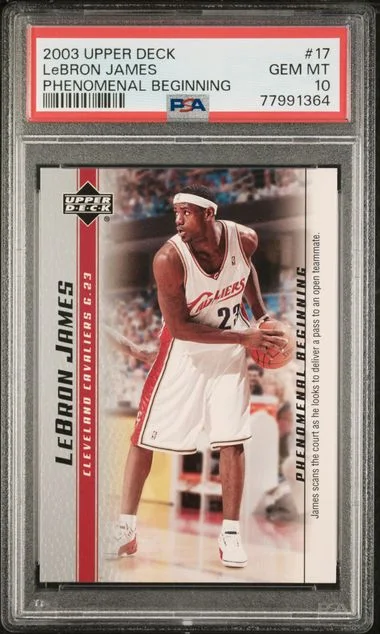 2003 Upper Deck LeBron James Box Set #17 card image