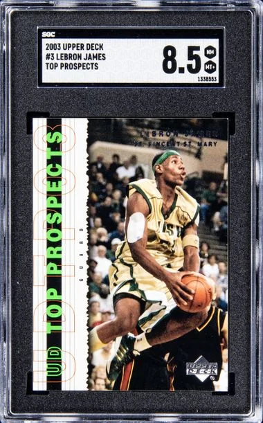 2003 Upper Deck LeBron James #3 card image