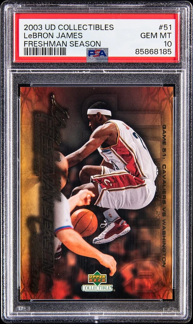 2003 Upper Deck LeBron James Collectibles Freshman Season #51 card image