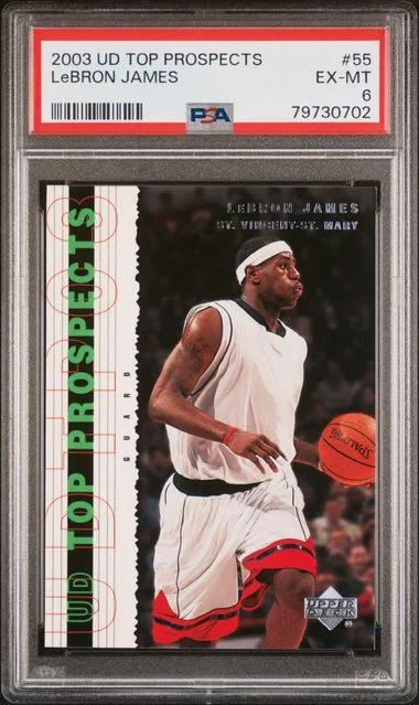 2003 Upper Deck LeBron James Top Prospects #55 card image