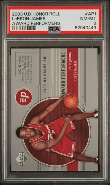 2003 Upper Deck LeBron James Honor Roll Award Performers Award Performers #AP1 card image