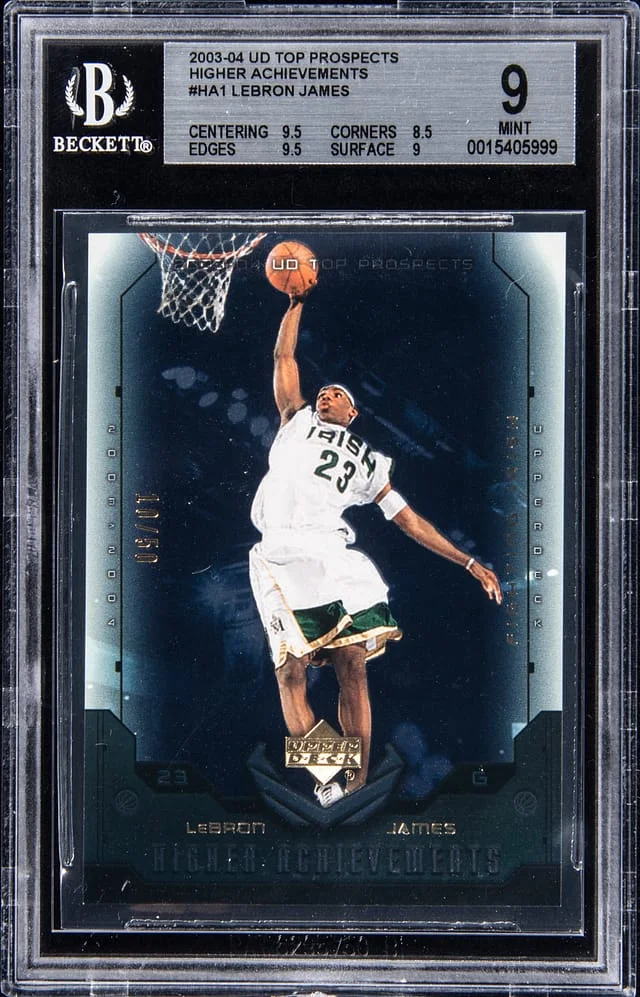 2003 Upper Deck LeBron James Top Prospects Higher Achievements #HA1 card image