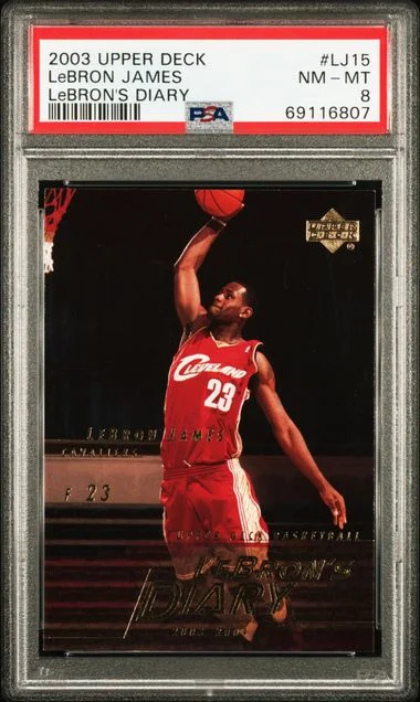 2003 Upper Deck LeBron James Lebron's Diary #LJ15 card image