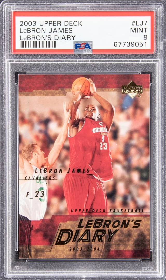 2003 Upper Deck LeBron James LeBron's Diary #LJ7 card image