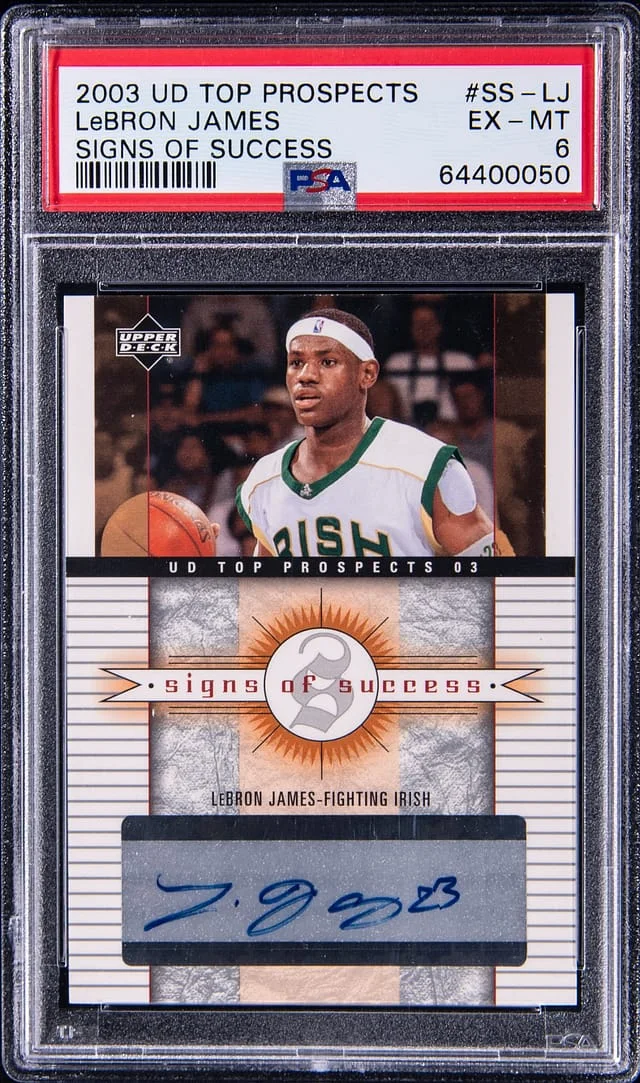 2003 Upper Deck LeBron James Top Prospects Signs of Success #SS-LJ card image