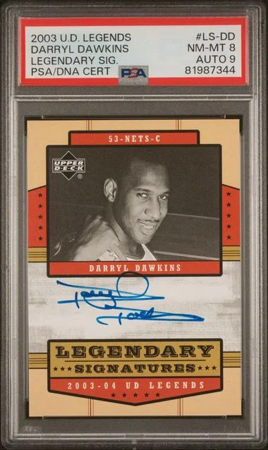 2003 Upper Deck Legends Darryl Dawkins Legendary Signatures #LS-DD card image